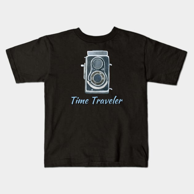 Time Traveler Kids T-Shirt by Moonlit Midnight Arts